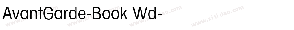 AvantGarde-Book Wd字体转换